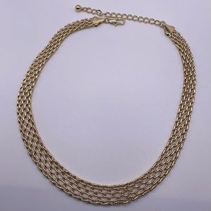 Wide Link Gold Chain Necklace